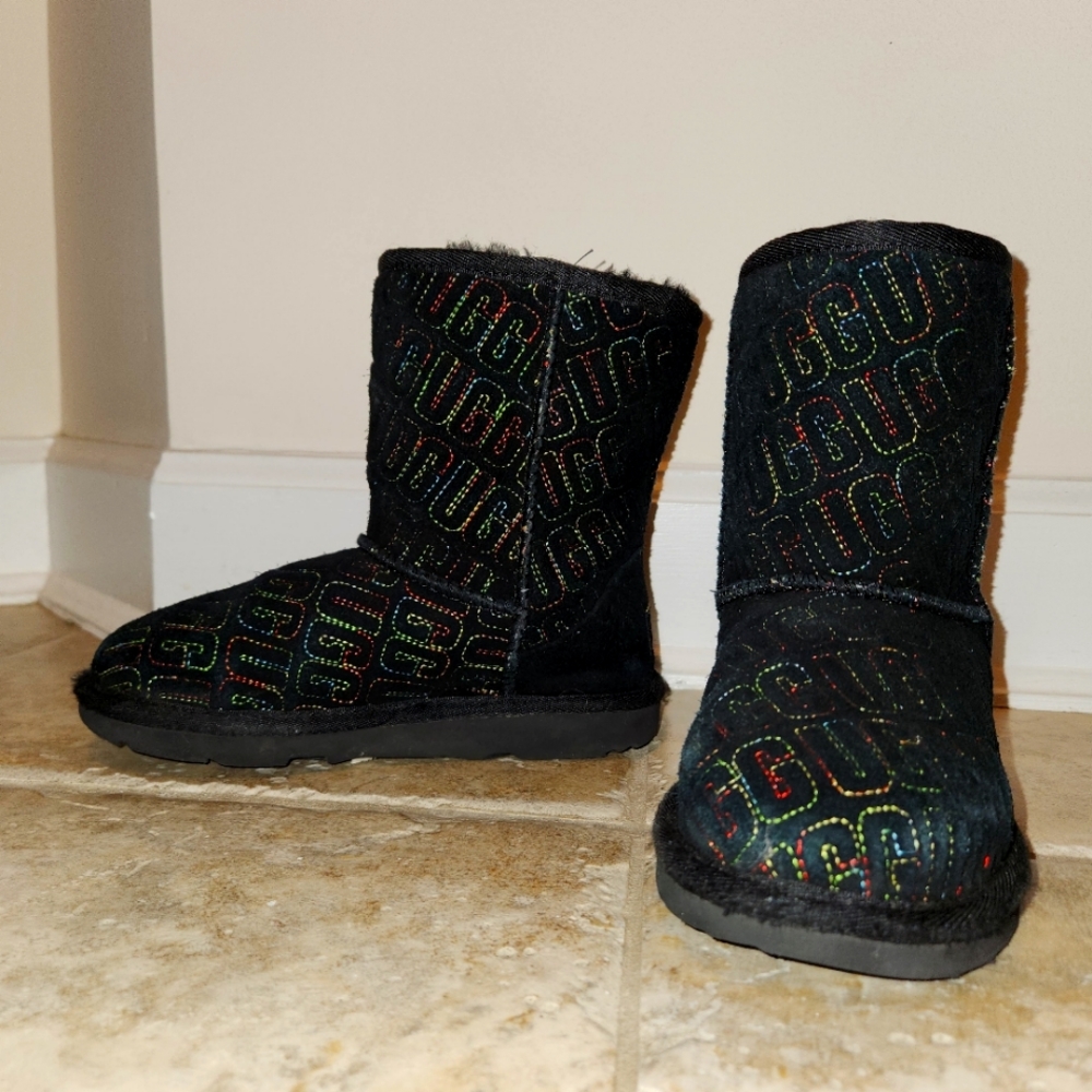 Girls black UGG boots
